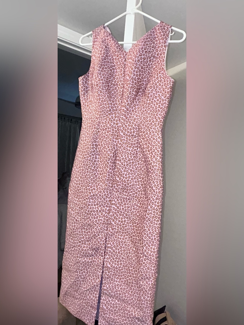 kate spade Pink Leopard Print Sheath Dress